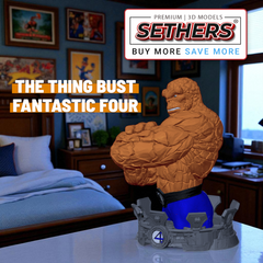The Thing Bust | Fantastic 4 | Marvel | 3D Printing STL Model Files