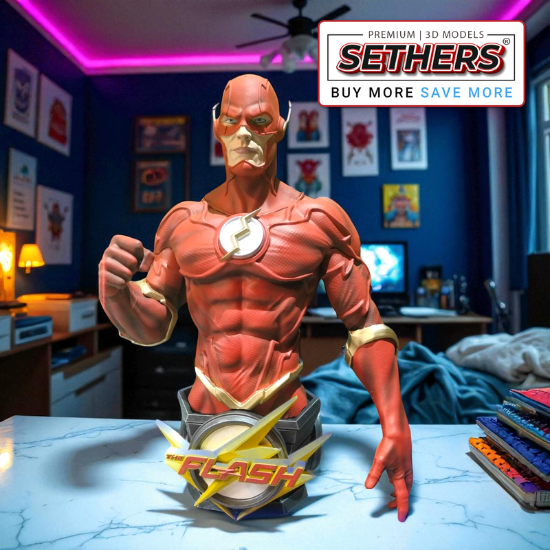 The Flash Bust | 3D Printing Model Files