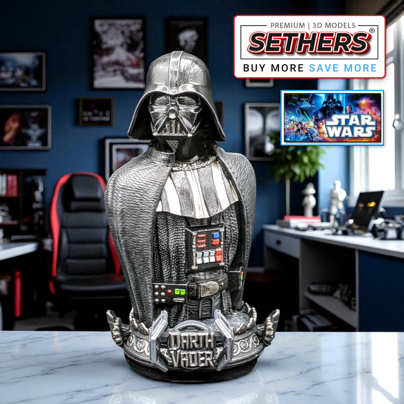 Darth Vader Bust | Star Wars | Best 3D Printing Model Files
