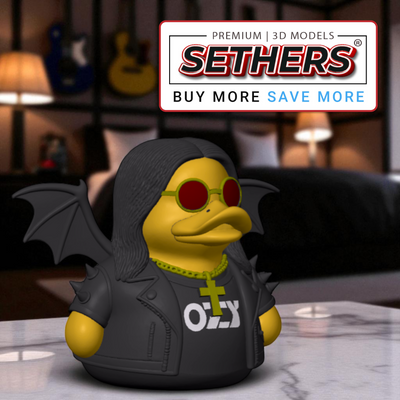 Ozzy Osbourne Rubber Duck | Best 3D Printing Model Files at Sethers