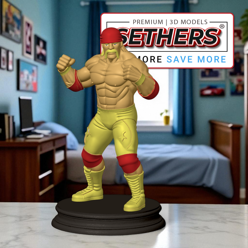 Hulk Hogan Statue | 3D Printing Model Files at Sethers STL Models for premium download. 3D Printer Model STL Files. Hulk Hogan 3D Printing STL Model Files