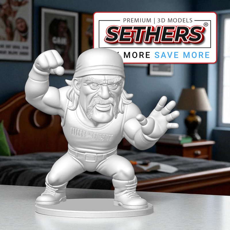 Hulk Hogan Sculpture | 3D Printing Model Files