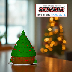 Christmas Tree Santa Claus Gingerbread House | 3D Printing Models