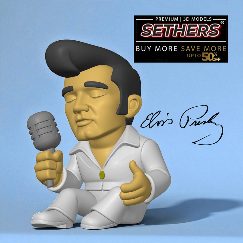 Elvis Presley | Chibi | Best 3D Printing Models at Sethers 