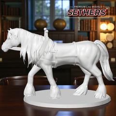Clydesdale Draft Horse Sculpture | Best 3D Printing Model Files