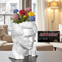 Elvis Presley Planter Flower Pot | 3D Printing Model Files