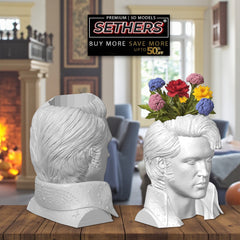 Elvis Presley Planter Flower Pot | 3D Printing Model Files