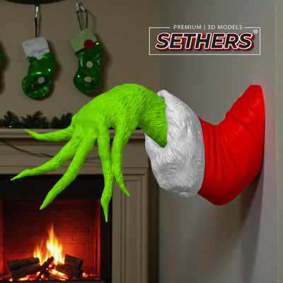 Grinch Arm Wall Art | How the Grinch Stole Christmas | 3D Printing Models