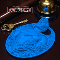 Superman | Wall Art with Keyhole | Best 3D Printing Models