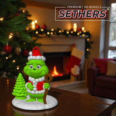 Grinch Shepherd Ornament | How the Grinch Stole Christmas | 3D Printing Models
