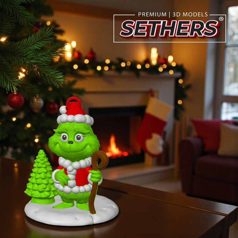 Grinch Shepherd Ornament | How the Grinch Stole Christmas | 3D Printing Models