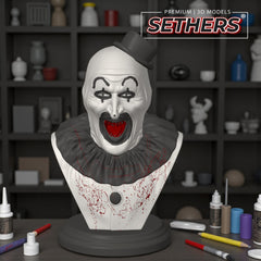 Art the Clown Bust v3 | Terrifier Movie | 3D Printing Models