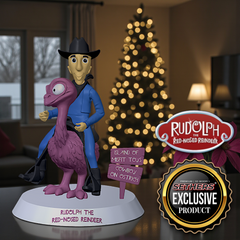 Cowboy Riding Ostrich 3D Printing Model Files | 3D printable Christmas STL 3MF models | Rankin Bass 1964 Rudolph the Red Nosed Reindeer | Island of Misfit Toys