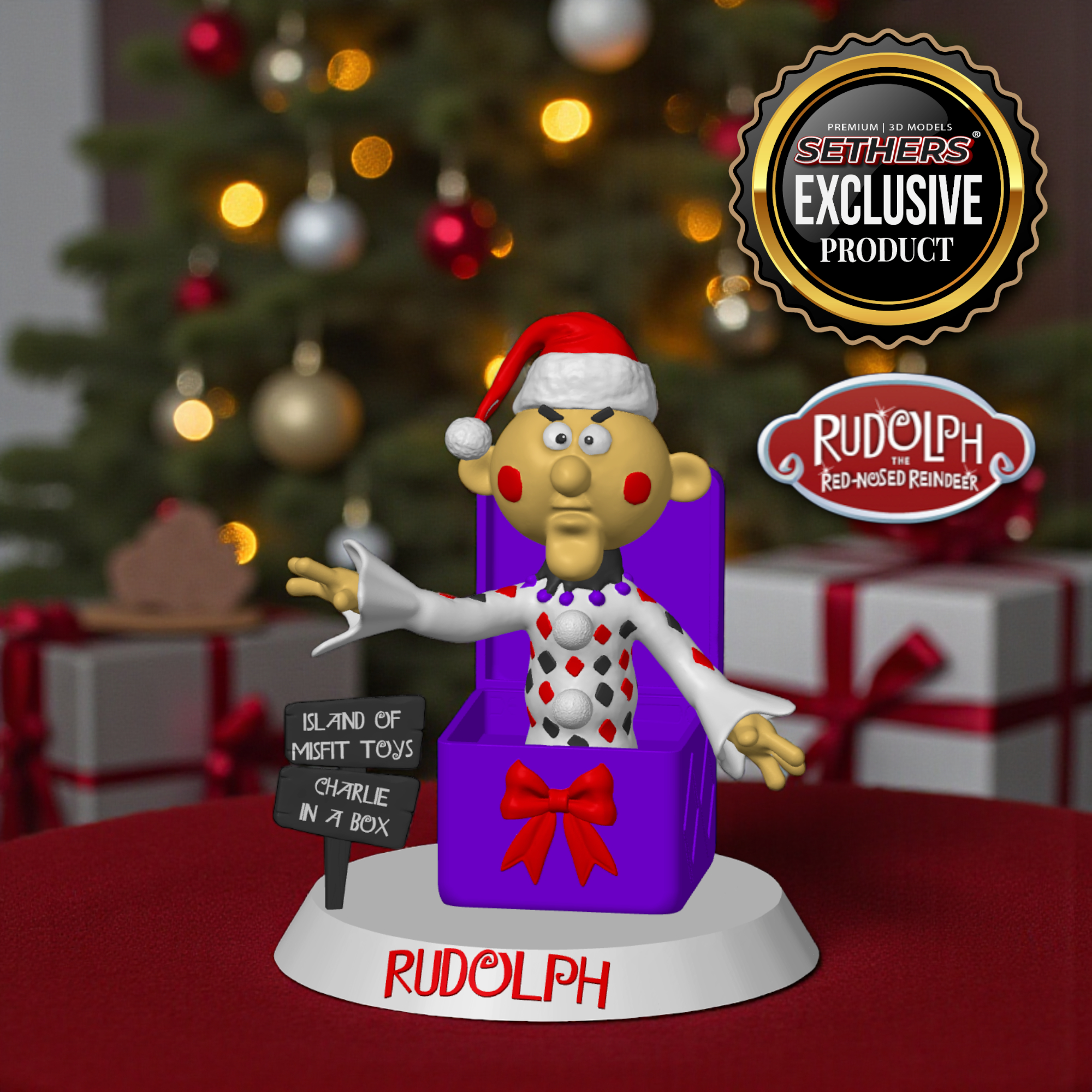 Cowboy From Rudolph Cowboy on Ostrich | Rudolph the Red Nosed Reindeer 3D Printing Models