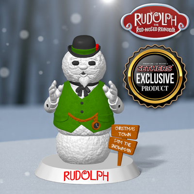 Sam the Snowman v2 | Rudolph the Red Nosed Reindeer | 3D Printing Models