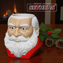 Santa Claus Candy Bowl | Christmas Decor | 3D Printing Models