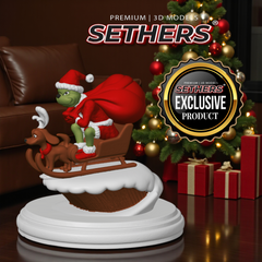 Grinch with Dog Sleigh | How the Grinch Stole Christmas | 3D Printing Models