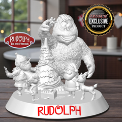Bumble Christmas Star Diorama | Rudolph the Red-Nosed Reindeer | 3D Printing Models