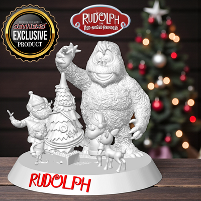 Bumble Christmas Star Diorama | Rudolph the Red-Nosed Reindeer | 3D Printing Models