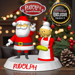 Santa & Mrs Claus | Rudolph the Red-Nosed Reindeer | 3D Printing Models