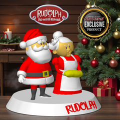 Santa & Mrs Claus | Rudolph the Red-Nosed Reindeer | 3D Printing Models