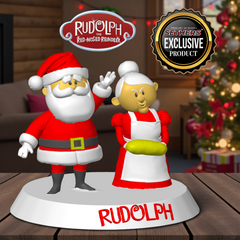 Santa & Mrs Claus | Rudolph the Red-Nosed Reindeer | 3D Printing Models