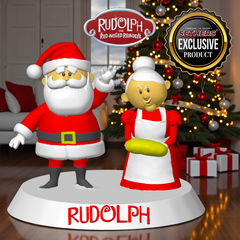 Santa & Mrs Claus | Rudolph the Red-Nosed Reindeer | 3D Printing Models