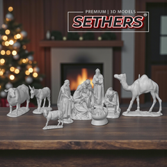 Christmas Nativity Set | Christmas Decor | 3D Printing Models 