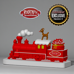 Christmas Town Train Diorama | Rudolph the Red-Nosed Reindeer | 3D Printing Models