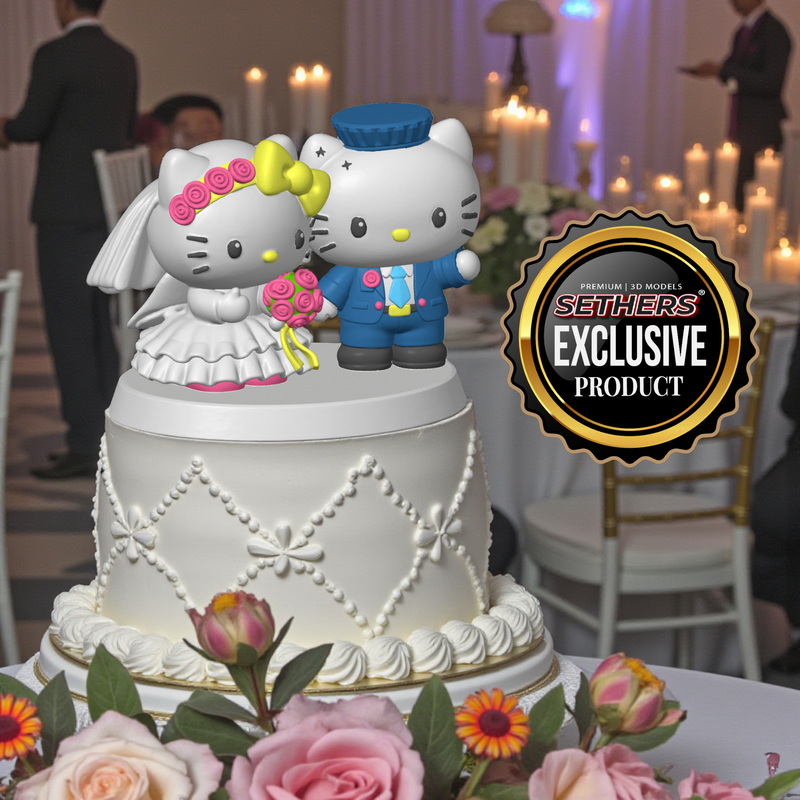 Wedding Hello Kitty Gets Married | Sanrio | 3D Printing Models