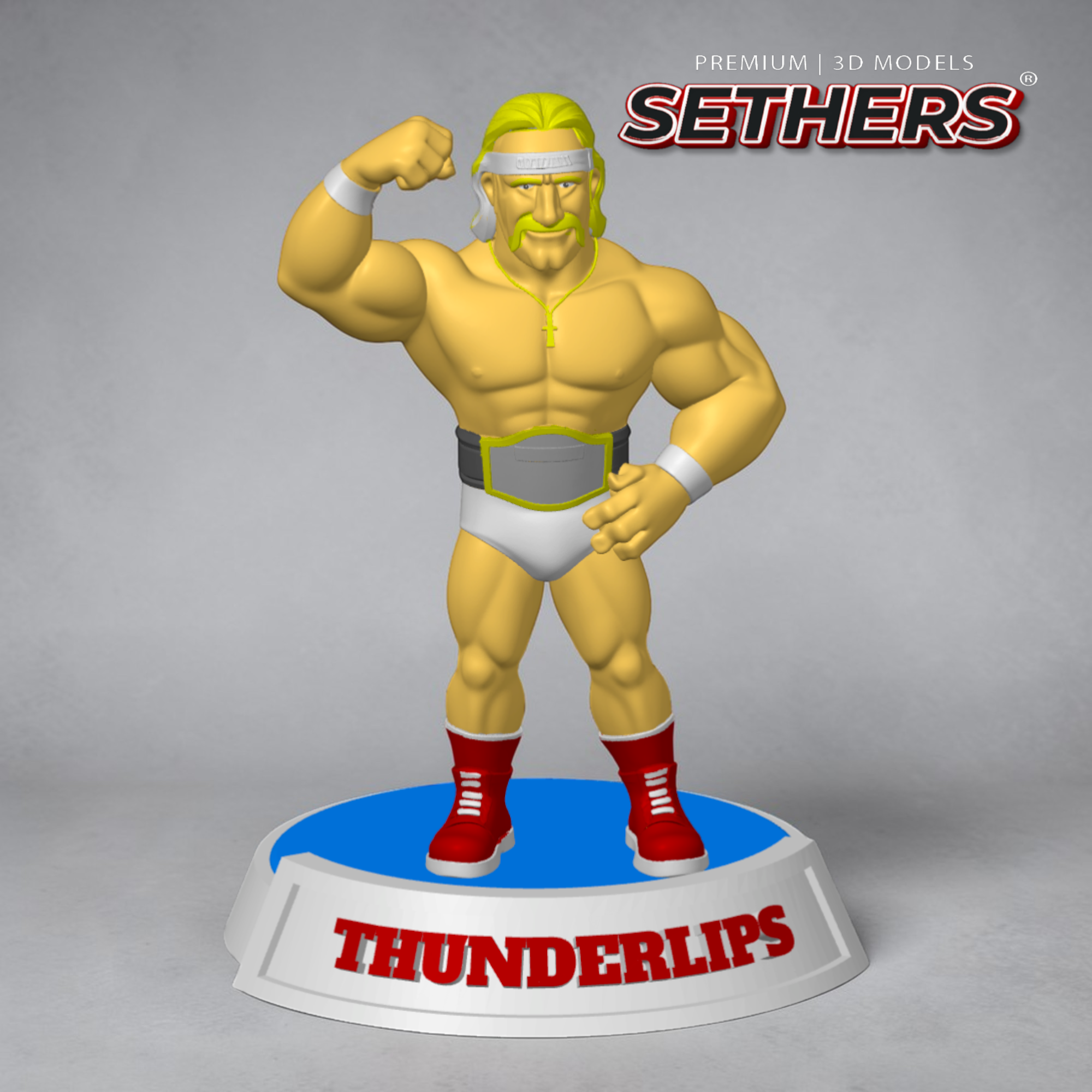 Thunderlips Robe Thunderlips Hulk Hogan | Rocky Sculpture | Best 3D Printing Models