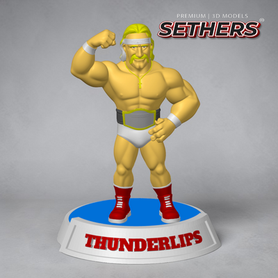 Thunderlips Hulk Hogan | Rocky Sculpture | Best 3D Printing Models