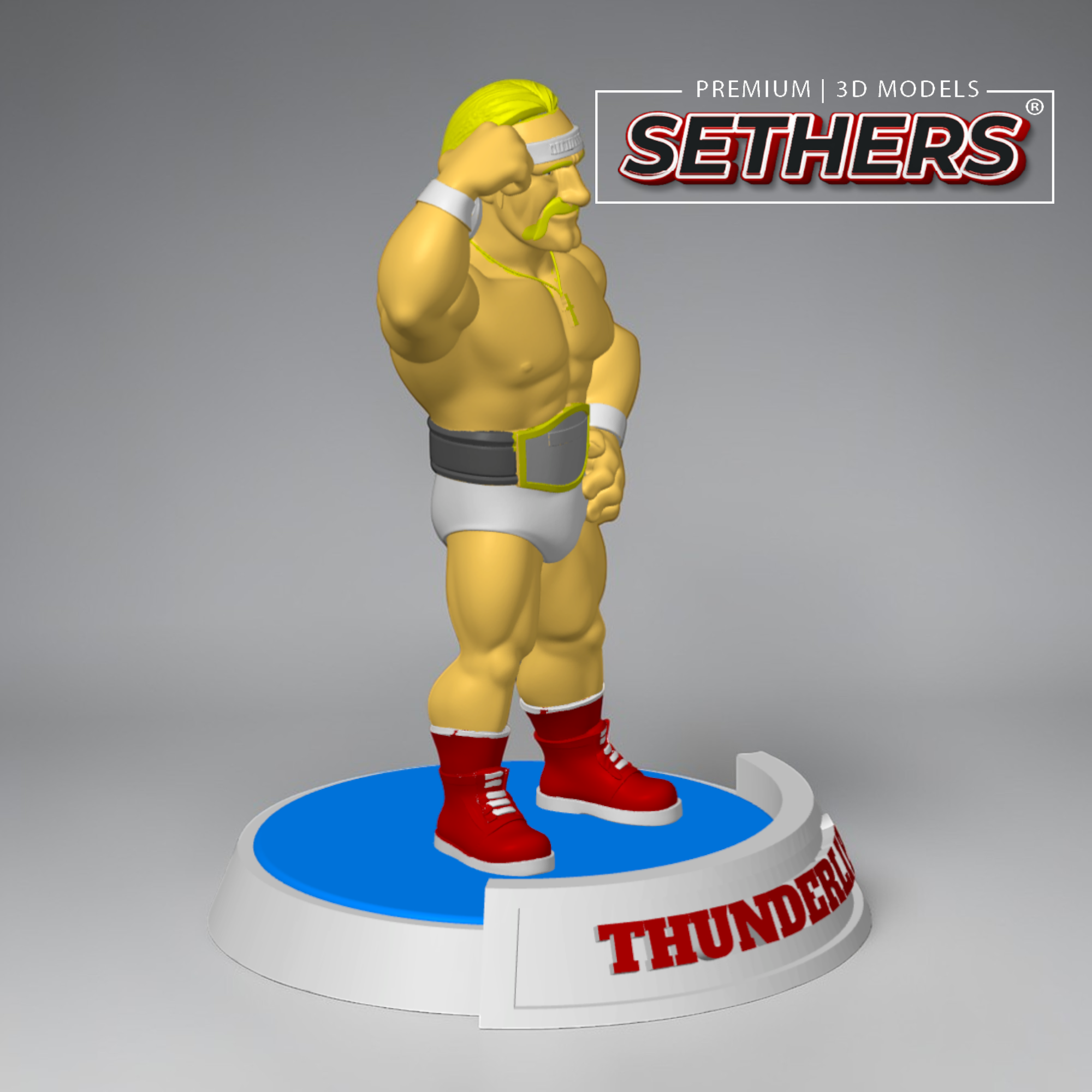 Thunderlips Robe Thunderlips Hulk Hogan | Rocky Sculpture | Best 3D Printing Models