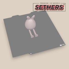 Easter Bunny Egg | Flexi Print-in-Place Articulated | 3D Printing Models