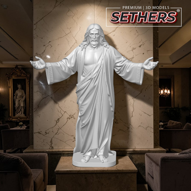 Jesus Christ the Risen Savior Easter Sculpture | 3D Printing Models