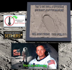 Framed First Step on Moon | Neil Armstrong | 3D Printing Models