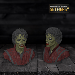 Michael Jackson Thriller Bust | 3D Printer Model Files