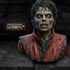 Michael Jackson Thriller Bust | 3D Printer Model Files