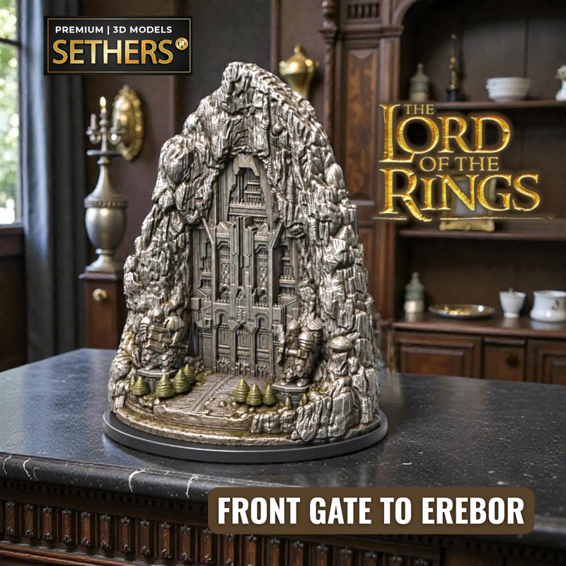 Front Gate of Erebor Diorama | Lord of the Rings | 3D Printing Models