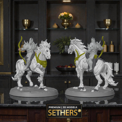 4 Four Horsemen of the Apocalypse | Book of Revelation | 3D Printing Models