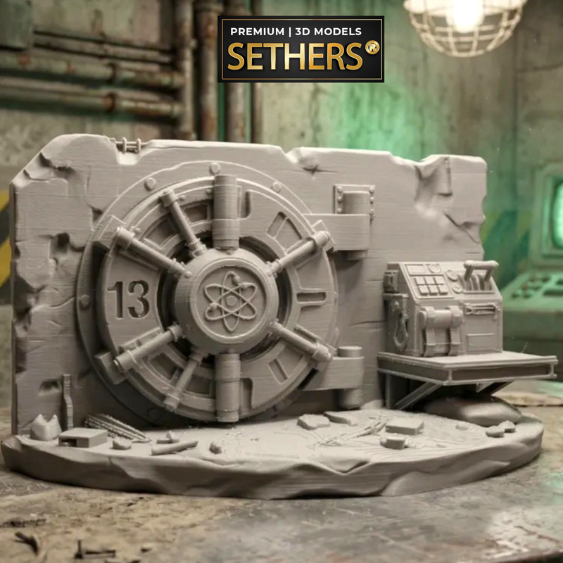 Vault 13 Entrance | Fallout Diorama | 3D Printing Models