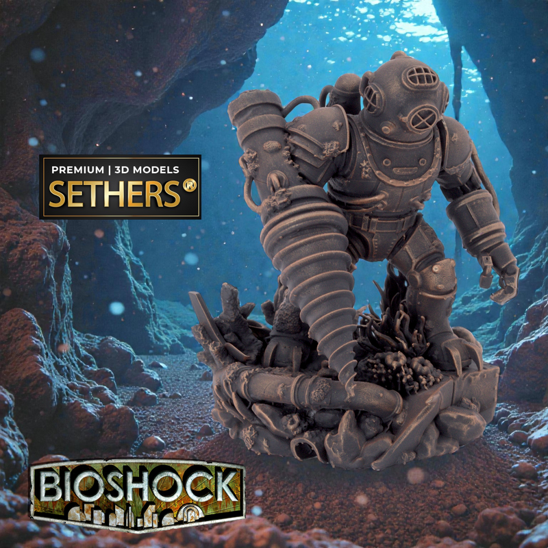 Big Daddy Bouncer Guardian of Rapture | Bioshock | 3D Printing Models