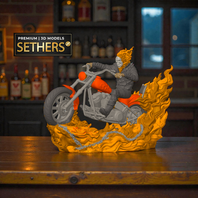 Ghost Rider Statue | Marvel Comics | 3D Printing Models