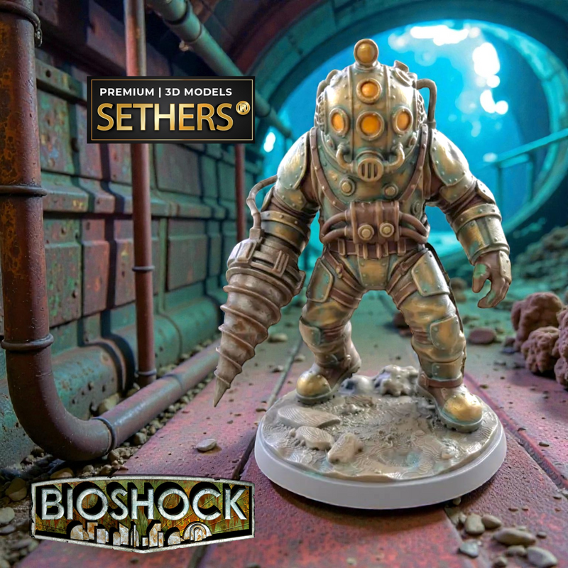 Big Daddy Sculpture | Bioshock | 3D Printing Models