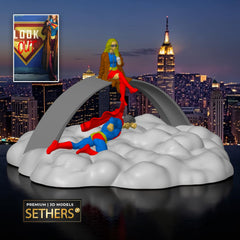 Superman Supergirl flying by Gateway Arch St. Louis MO | 3D Printing Models