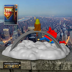 Superman Supergirl flying by Gateway Arch St. Louis MO | 3D Printing Models