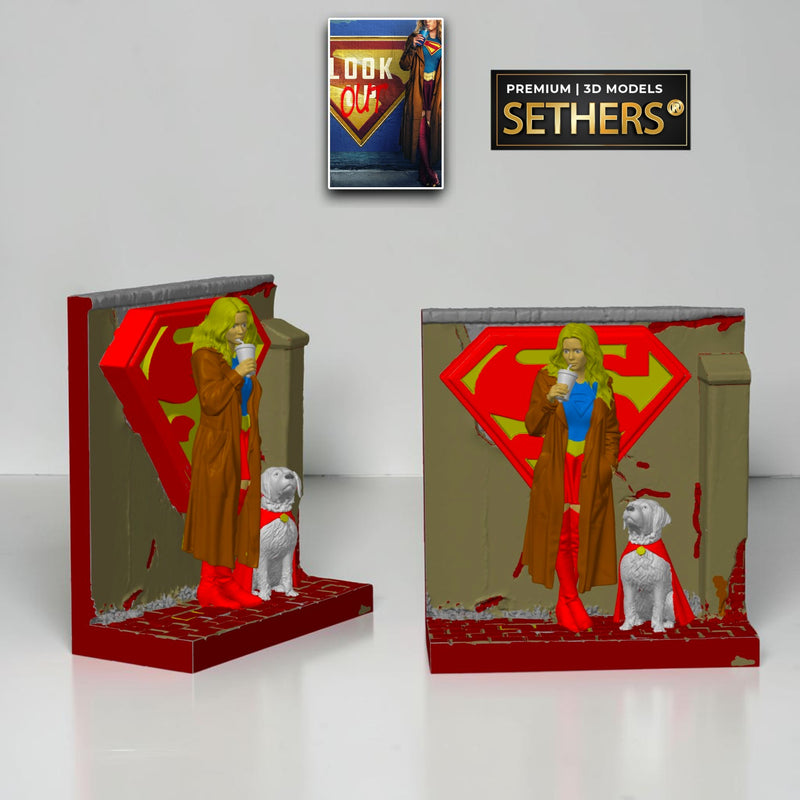 Supergirl 2026 Urban Diorama | James Gunn Superman | 3D Printing Models 