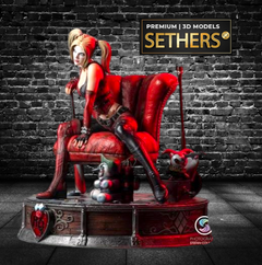 Harley Quinn Throne Diorama | Batman Dark Knight | 3D Printing Model Files