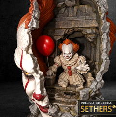 It inside of It Sculpture | Pennywise It Stephen King  | 3D Printing Models