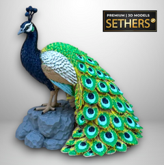Peacock Sculpture | 3D Printing Model Files